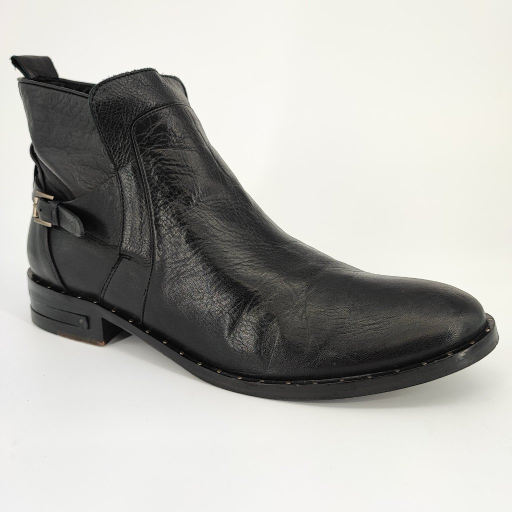Freda Salvador Women's Size 9.5 Us Leather Black Ankle Booties Casual 887161
